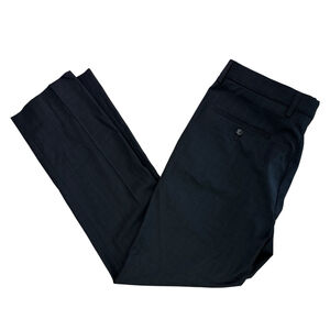 VINCE CAMUTO Men’s Black Check Flat Front Stretch Dress Pants 36 x 30